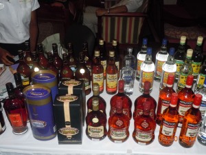 Rum on display